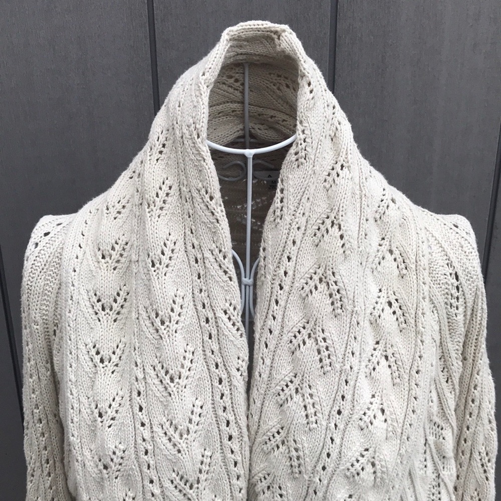 SOLD! CAbi Crochet Knit Circle Cardigan - Picture 2 of 6